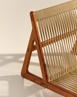 GUBI MR01 Initial Outdoor fåtölj, oljad iroko