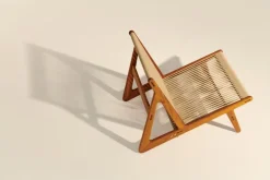 GUBI MR01 Initial Outdoor fåtölj, oljad iroko