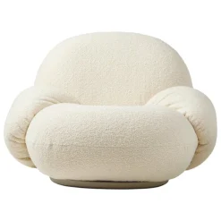 GUBI Pacha fåtölj med armstöd, pearl gold - Karakorum 001