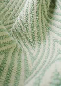 GUBI Pacha Outdoor loungefåtölj, svängbar bas, Chevron FR 008