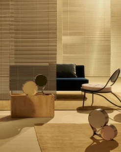 GUBI Pietra sidobord, 30 x 80 x 40 cm, neutral vit travertin