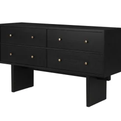 GUBI Private sideboard, svart / brunbetsad ek