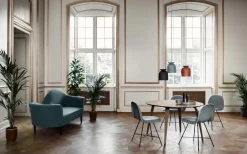 GUBI Ronde pendellampa 20 cm, röd