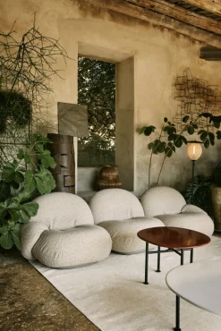 GUBI Satellite Outdoor golvlampa, svart - gräddvit