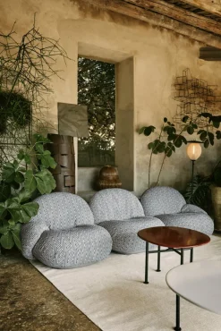 GUBI Satellite Outdoor golvlampa, svart - gräddvit