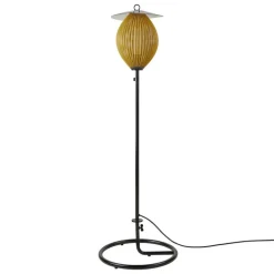 GUBI Satellite Outdoor golvlampa, svart - mustard gold