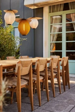 GUBI Satellite Outdoor pendellampa, 22 cm, svart - mustard gold