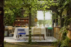 GUBI Satellite Outdoor pendellampa, 22 cm, svart - mustard gold