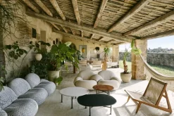 GUBI Satellite Outdoor pendellampa, 27 cm, svart - gräddvit