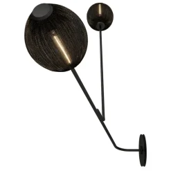 GUBI Satellite vägglampa, soft black - halvmatt