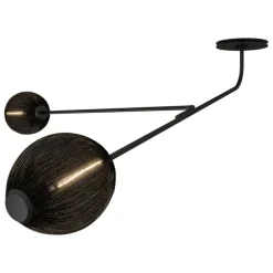 GUBI Satellite vägglampa, soft black - halvmatt