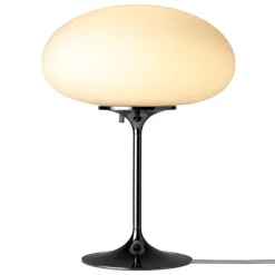 GUBI Stemlite bordslampa, 42 cm, dimbar, svart krom