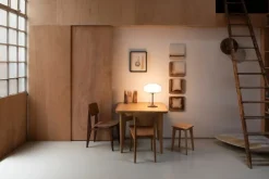 GUBI Stemlite bordslampa, 42 cm, dimbar, svart röd