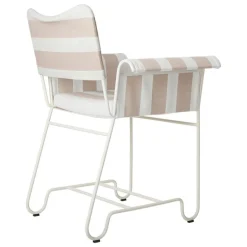 GUBI Tropique stol, klassiskt vit - Leslie Stripe 40