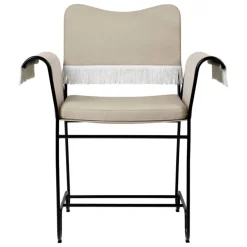 GUBI Tropique stol med fransar, klassiskt svart - Leslie 12