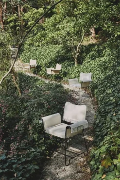 GUBI Tropique stol med fransar, svart - Limonta 12