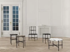 GUBI TS soffbord, 40 cm, svart - svart marmor