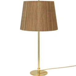 GUBI Tynell 9205 bordslampa, mässing - bambu