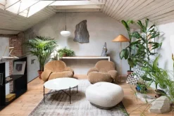 GUBI Tynell 9602 golvlampa, mässing - rotting