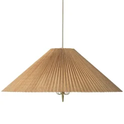 GUBI Tynell 1972 pendellampa, 60 cm, mässing - bambu
