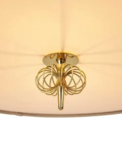 GUBI Tynell A1967 pendellampa, 56 cm, mässing - kanvas