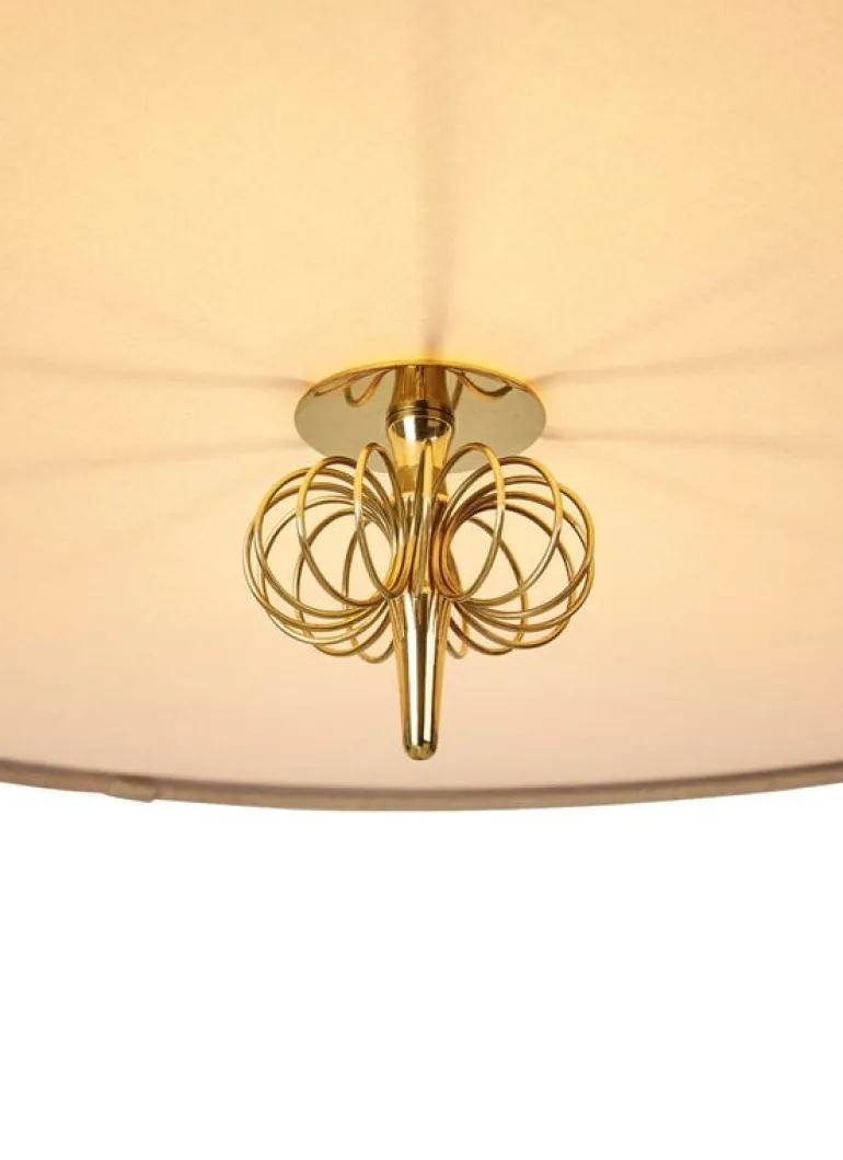 GUBI Tynell A1967 pendellampa, 56 cm, mässing - kanvas