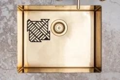 Happy Sinks Happy Sinks Puzzle matta till diskho, 4 st, svart