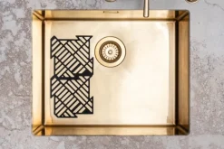 Happy Sinks Happy Sinks Puzzle matta till diskho, 4 st, svart