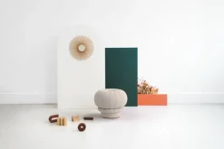 Hartô Claudie sittpuff/fotpall, pearl