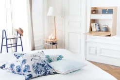 Hartô Gaston väggskrivbord, 80 cm, ek - ljusgrå - mörkgrå