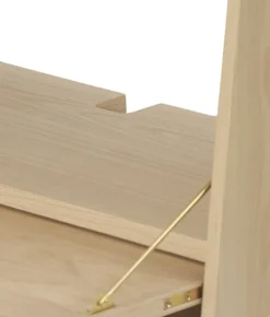 Hartô Gaston väggskrivbord, 80 cm, ek - ljusgrå - mörkgrå