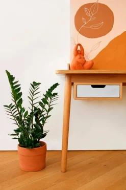 Hartô Honoré skrivbord, ek - vit