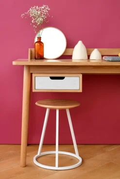 Hartô Honoré skrivbord, ek - vit