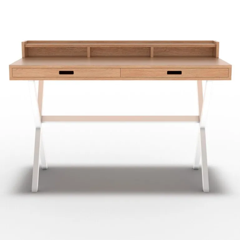 Hartô Hyppolite skrivbord, ek - vit