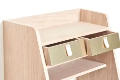 Hartô Suzon vägghylla, ek - mässing