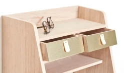 Hartô Suzon vägghylla, ek - mässing