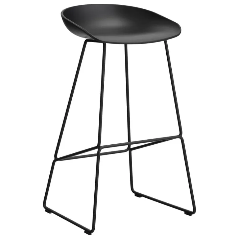 HAY About A Stool AAS38 barstol, 75 cm, svart 2.0 - svart - svart