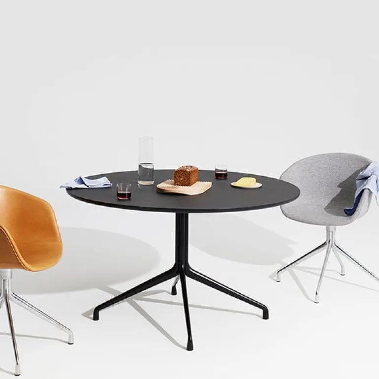 HAY About a Table AAT20, 128 cm, vitt laminat