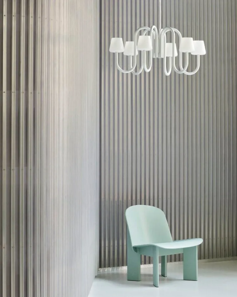 HAY Apollo ljuskrona 745, vitt opalglas