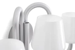 HAY Apollo vägglampa, vitt opalglas