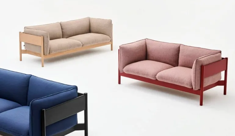 HAY Arbour Eco 2-sitsig soffa, Steelcut Trio 796 - ek