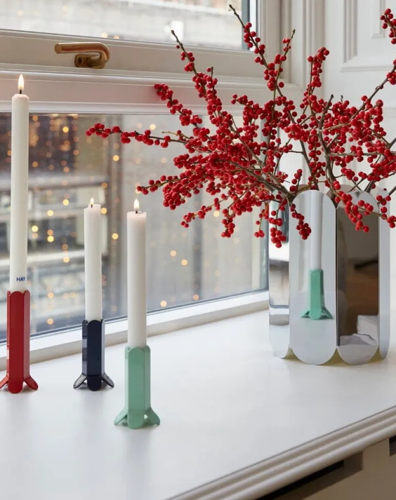 HAY Arcs ljusstake S, mörkblå