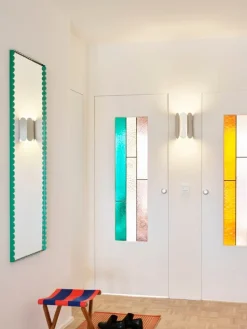 HAY Arcs Mirror rektangel, medium, grön