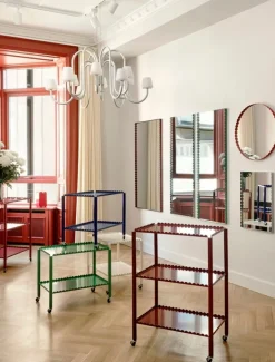 HAY Arcs Mirror rektangel, medium, reflekterande