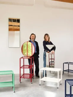 HAY Arcs Mirror rektangel, medium, reflekterande