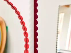 HAY Arcs Mirror rund, röd