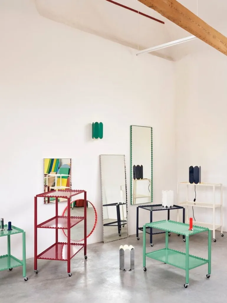 HAY Arcs vagn, låg, stålblå