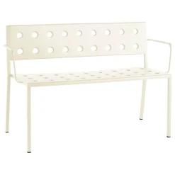 HAY Balcony bänk med armstöd 114 x 52 cm, kritbeige