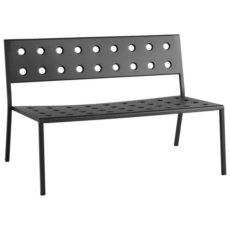 HAY Balcony Lounge bänk, 113,5 x 69 cm, antracit