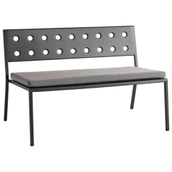 HAY Balcony Lounge bänk, 113,5 x 69 cm, antracit